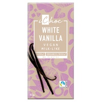 Chocolate Branco Vegan com Baunilha Bourbon 80 g (Baunilha - Chocolate) - ichoc