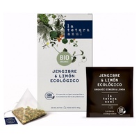 Infusão orgânica de gengibre e limão 20 saquetas de infusão de 1.5g - La Tetera Azul
