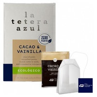 Infusão ecológica de cacau e baunilha 20 saquetas de infusão de 1.5g - La Tetera Azul