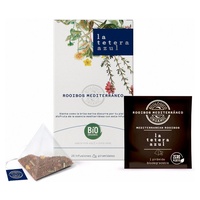 Infusão de rooibos mediterrâneo orgânico de laranja e limão 20 saquetas de infusão de 1.5g - La Tetera Azul