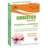 Simbiótico nenúfar prebiótico + probiótico e aloe 30 cápsulas de 425mg - Bioserum