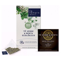 Chá verde ecológico e infusão de menta 20 saquetas de infusão de 1.5g - La Tetera Azul