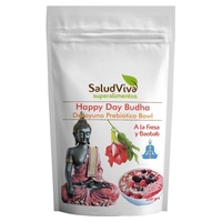 Feliz dia budha morango e baobá café da manhã prebiótico 350 g de pó (Morango) - Salud Viva