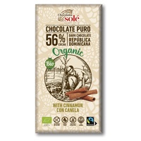 56% chocolate amargo com canela 100 g (Baunilha - Canela - Cacau) - Chocolates Sole