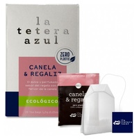 Infusão de canela e alcaçuz Eco 20 saquetas de infusão de 1.5g - La Tetera Azul