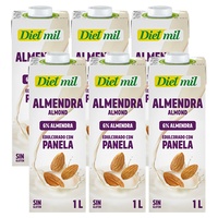 Bebida de amêndoa vegetal dietmil 6 unidades de 1L (Amêndoa) - Dietmil