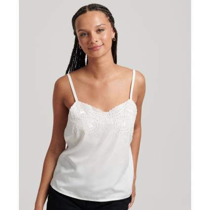Superdry Studios Upspec Cami Top Branco XS Mulher