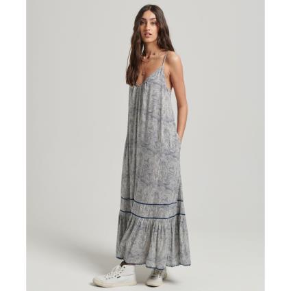 Superdry Vintage Long Beach Cami Dress Colorido L Mulher