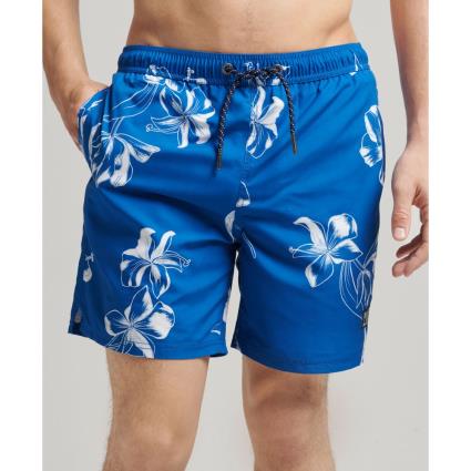 Superdry Vintage Hawaiian Swimming Shorts Azul S Homem