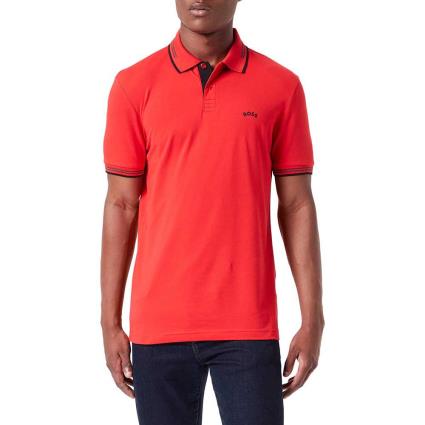 Boss Paul Curved 10241733 01 Short Sleeve Polo Vermelho 2XL Homem