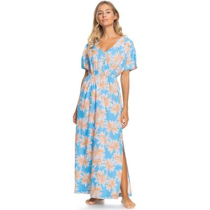 Roxy Dynamite Girl Again Short Sleeve Long Dress Colorido XL Mulher