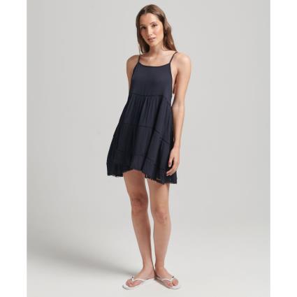 Superdry Vintage Mini Beach Cami Dress Preto S Mulher