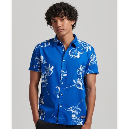 Superdry Vintage Hawaiian Short Sleeve Shirt Azul L Homem