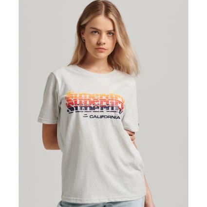 Superdry Vintage Scripted Infill T-shirt Cinzento XS Mulher