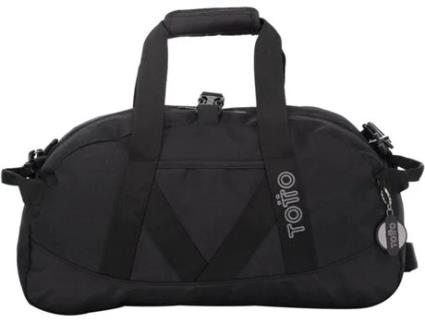 Saco TOTTO Bungee Preto (Poliéster - 30 x 52 x 6 cm)