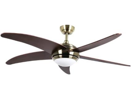 Ventoinha de Teto BASTILIPO Malibu Couro 3 Led