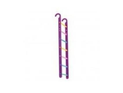 Brinquedo Pássaro Escada Plástico 7 Degraus 22 Cm