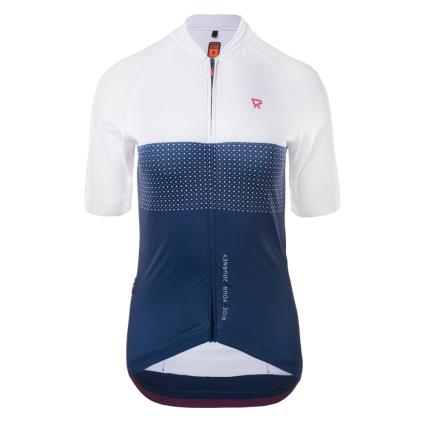 Radvik Echo Lds Short Sleeve Jersey Branco,Azul L Mulher