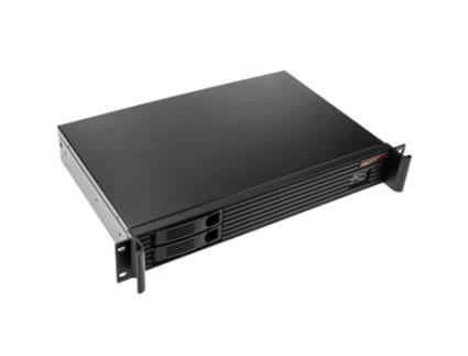 Caixa de rack 19 IPC mini-ITX 1.5U 2x3,5 ou 2x2,5 profundidade 280 mm  RACKMATIC