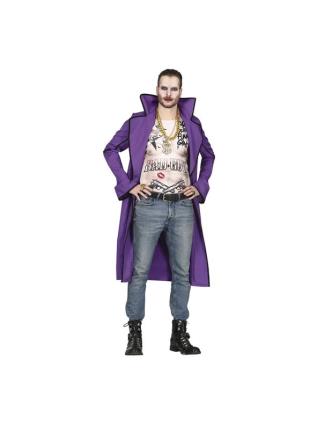 Fato de filme vilão louco para homem multicor M