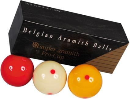 Conjunto de Bolas Carom Super ARAMITH Pro Cup 61,5 Mm