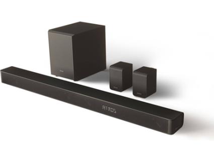 Soundbar HISENSE 5.1 AX5100G (5.1 - 340 W - Subwoofer Sem Fios)