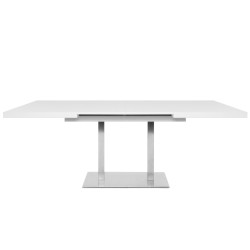 Mesa de Jantar Extensível QUADRATO (120-197 cm) Branco