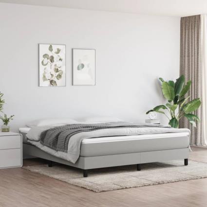 vidaXL Colchão de molas ensacadas 160x200x20 cm tecido cinza-claro
