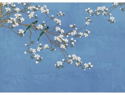Fotomural SANDERS & SANDERS (2.7 x 3.75 m - Tecido - Azul)