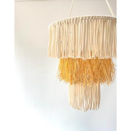 Macramar Decoração abajur em macramé Levita II, MACRAMAR