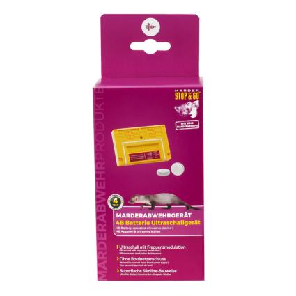 Dispositivo de ultrassons antirroedores alimentado a pilha stop & go 4b