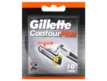 Gillette Contour Plus Lâmina de Barbear 10 Unidades Homens