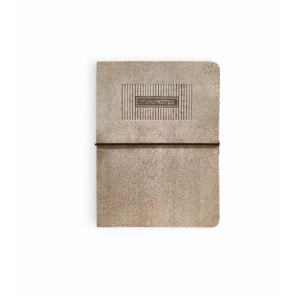 MAKE NOTES Caderno Cosido Timber, A6, 96 Folhas, Pautado, Bege