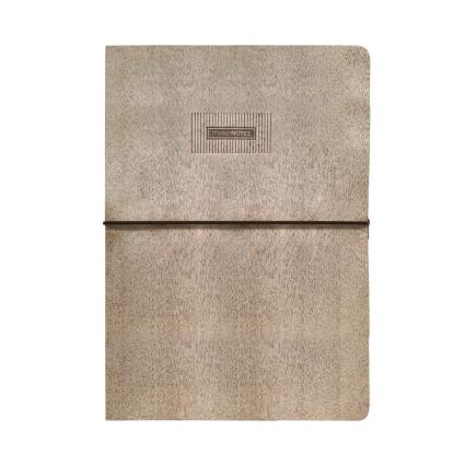 MAKE NOTES Caderno Cosido Timber, A4, 96 Folhas, Pautado, Bege