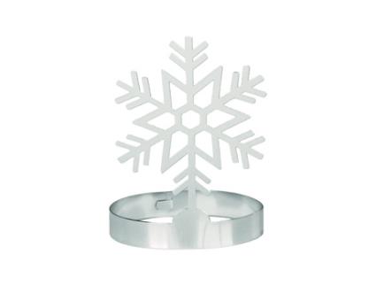 Porta-Guardanapos CONTENTO Copo de Neve (Metalico - Cinzento)