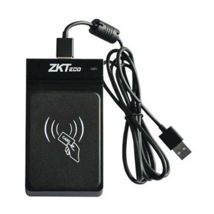 Zkteco Read 125k Id External Card Reader Prateado