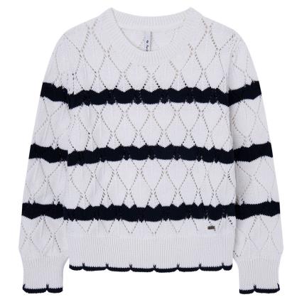 Pepe Jeans Carlie Sweater Branco 10 Years Menina