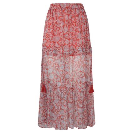Pepe Jeans Brunella Long Skirt Laranja XL Mulher