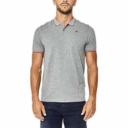 Kappa Short Sleeve Polo Ezio Korporate Cinzento S Homem