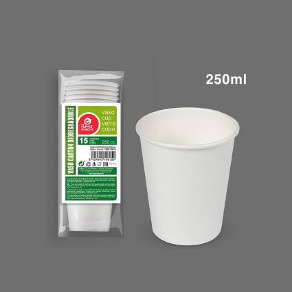 Copo Cartão Biodegradável 250ML Pack 12