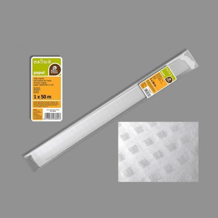 Rolo Toalha Mesa Papel Branco 5X1M