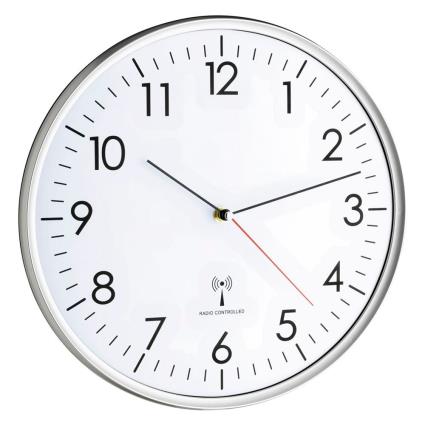 Tfa Dostmann 603514 Round Wall Clock Prateado