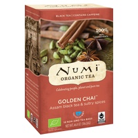 Golden Chai ™ bio chá preto 18 saquetas de infusão - Numi