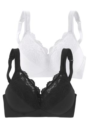 PETITE FLEUR Soutien  preto / branco
