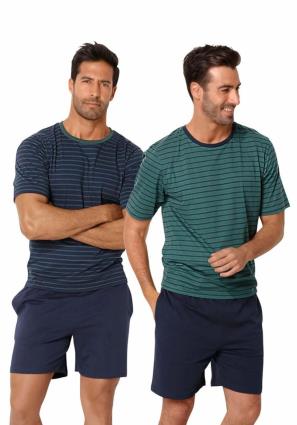 LE JOGGER Pijama curto  azul / verde