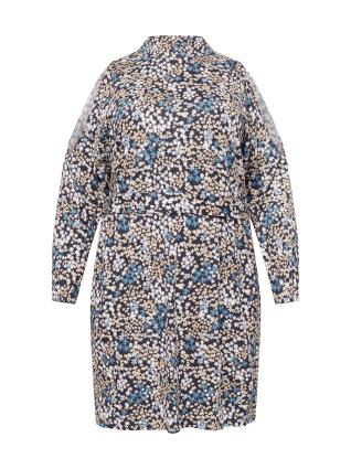 Michael Kors Plus Vestido  bege / navy / azul claro / branco