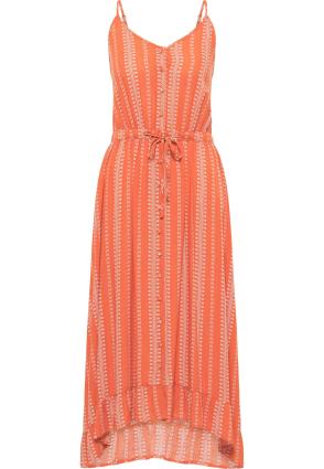 usha FESTIVAL Vestido de verão  lagosta / branco