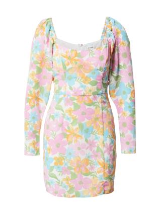 The Frolic Vestido  azul claro / verde claro / laranja / rosa / branco