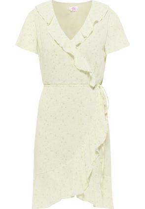 MYMO Vestido de verão  amarelo pastel