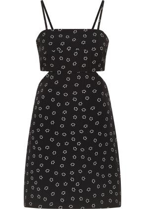 myMo ROCKS Vestido  preto / branco